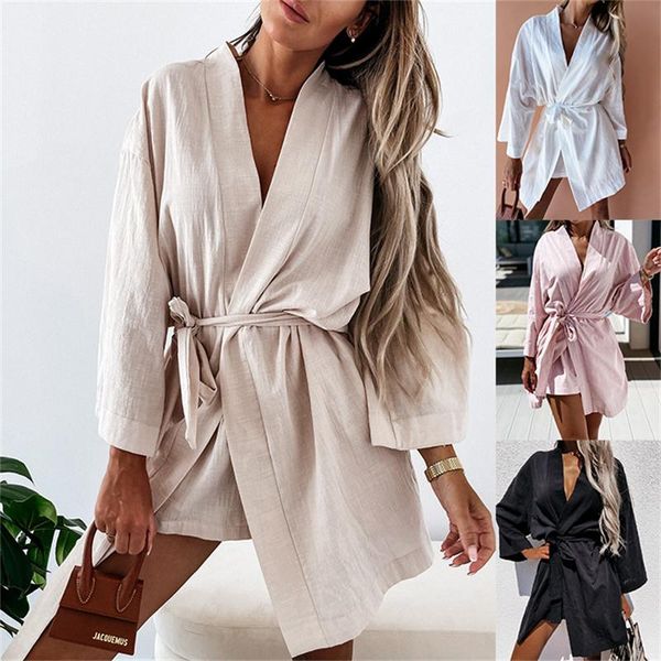 casual dresses hirigin summer fall ladies v-neck wrap party dress women elegant long sleeve belt robe mini shirt, Black;gray
casual dresses hirigin summer fall ladies v-neck wrap party dress women elegant long sleeve belt robe mini shirt, Black;gray