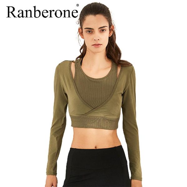ranberone sporty women running sports long sleeved t shirt underwear fitness yoga quick drying women's workout outfits, White;red
ranberone sporty women running sports long sleeved t shirt underwear fitness yoga quick drying women's workout outfits, White;red