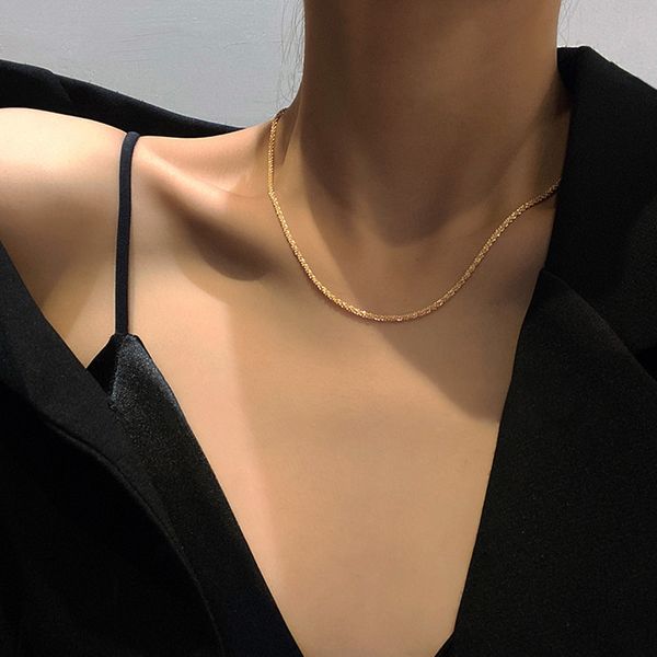xianlan090 sparkling necklace female ins small wind design feeling collarbone chain han guodong door fashion necklace, Silver
xianlan090 sparkling necklace female ins small wind design feeling collarbone chain han guodong door fashion necklace, Silver