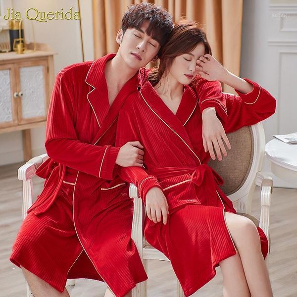 men's sleepwear mens bathrobes winter long sleeves super soft velvet robe men and women matching striped pattern belted luxury home kim, Black;brown
men's sleepwear mens bathrobes winter long sleeves super soft velvet robe men and women matching striped pattern belted luxury home kim, Black;brown
