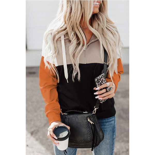 fashion trends ladies' sweaters zipper stitched long sleeve sweater women's round neck in autumn and winter 2021 hoodies, Black
fashion trends ladies' sweaters zipper stitched long sleeve sweater women's round neck in autumn and winter 2021 hoodies, Black