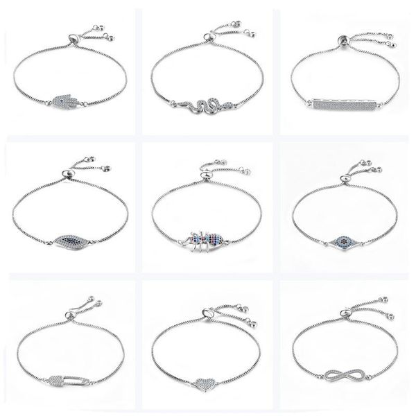 link, chain fashion jewellery high-quality micro inlaid zircon pull simple women's adjustable bracelets vintage party for women, Black
link, chain fashion jewellery high-quality micro inlaid zircon pull simple women's adjustable bracelets vintage party for women, Black