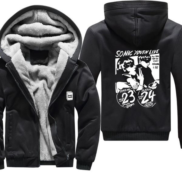 men's hoodies & sweatshirts sonic youth live printing graphic jackets winter thick zipper oversize casual men coat streetwear male plus, Black
men's hoodies & sweatshirts sonic youth live printing graphic jackets winter thick zipper oversize casual men coat streetwear male plus, Black