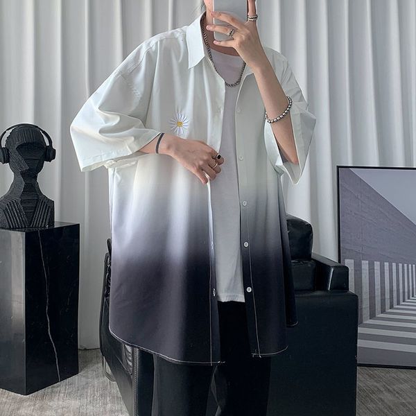 men's casual shirts art daisy embroidery gradient youth fashion hombre male shirt single breasted square neckline cotton -xl muad, White;black
men's casual shirts art daisy embroidery gradient youth fashion hombre male shirt single breasted square neckline cotton -xl muad, White;black