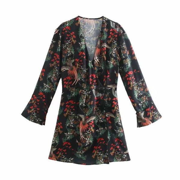 women chinese-style printed dress v-neck long sleeves short dress vintage elegant chic lady fashion woman dresses 210709, Black;gray
women chinese-style printed dress v-neck long sleeves short dress vintage elegant chic lady fashion woman dresses 210709, Black;gray