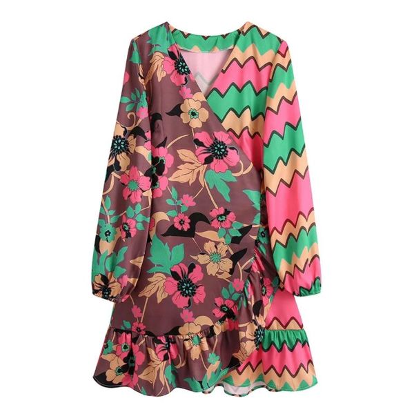 casual dresses women vintage printing cross v neck ruffled hem wrap dress female long sleeve clothes lady loose vestido d8826, Black;gray
casual dresses women vintage printing cross v neck ruffled hem wrap dress female long sleeve clothes lady loose vestido d8826, Black;gray