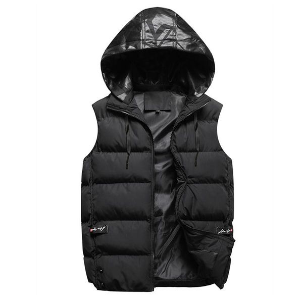 men's vests autumn winter vest men casual sleeveless jacket hooded zipper coats hat detachable male warm waistcoat, Black;white
men's vests autumn winter vest men casual sleeveless jacket hooded zipper coats hat detachable male warm waistcoat, Black;white