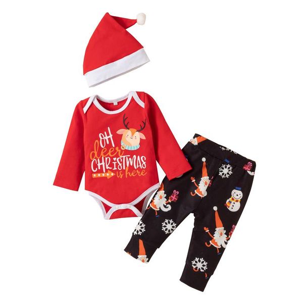 clothing sets 3pcs infant baby set boys girls christmas xmas cartoon deer letter printed romper bodysuit+pants+christmas hat outfits 3-18m, White
clothing sets 3pcs infant baby set boys girls christmas xmas cartoon deer letter printed romper bodysuit+pants+christmas hat outfits 3-18m, White