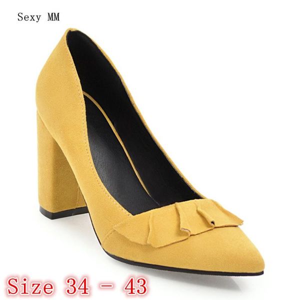square high heel shoes women pumps stiletto woman office career heels plus size 34 - 40 41 42 43 dress, Black
square high heel shoes women pumps stiletto woman office career heels plus size 34 - 40 41 42 43 dress, Black