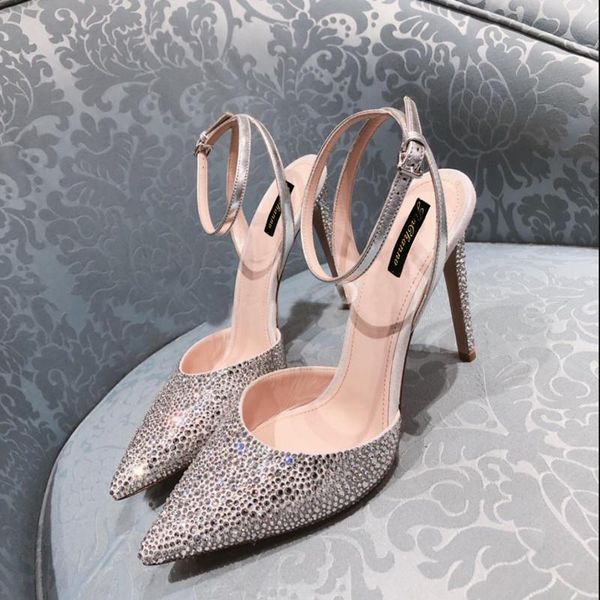 kmeioo fashion glitter ankle strap sandals bride shoes woman closed toe high heels sliver bling thin heel slingback pumps, Black
kmeioo fashion glitter ankle strap sandals bride shoes woman closed toe high heels sliver bling thin heel slingback pumps, Black