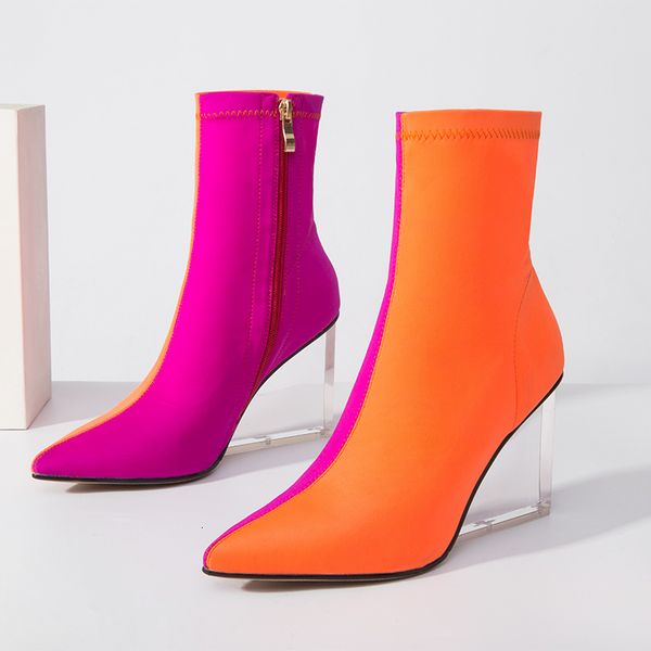 dress shoes fashion mixed colors ankle boots women wedges high heels stetch quality autumn winter candy ladies gibj, Black
dress shoes fashion mixed colors ankle boots women wedges high heels stetch quality autumn winter candy ladies gibj, Black
