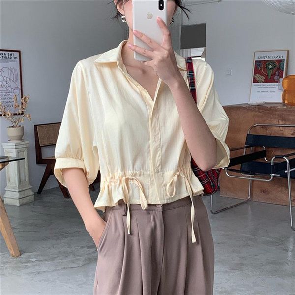 chic short sleeves gentle girls women shirts all match streetwear blouses korean minimalist sunscreen solid office lady women's &, White
chic short sleeves gentle girls women shirts all match streetwear blouses korean minimalist sunscreen solid office lady women's &, White
