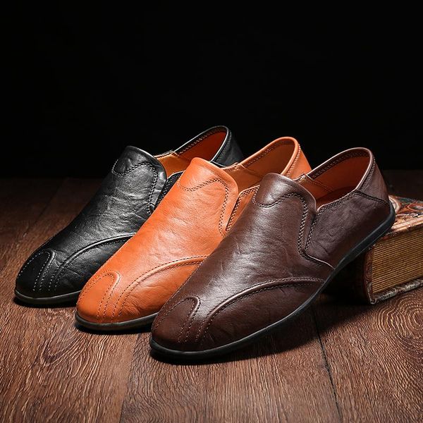 dress shoes fashion men loafers casual leather soft comfortable slip on oxford moccasins flat driving, Black
dress shoes fashion men loafers casual leather soft comfortable slip on oxford moccasins flat driving, Black