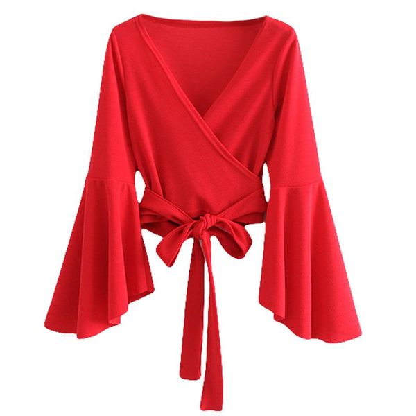 women's blouses & shirts 2021 spring autumn blouse women slim flare sleeve v neck crop ladies bandage basic white vintage
women's blouses & shirts 2021 spring autumn blouse women slim flare sleeve v neck crop ladies bandage basic white vintage