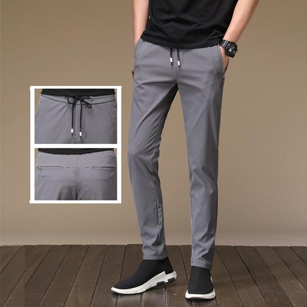 men's pants ropa de hombre 2021 summer fashion ultra-thin trousers trend loose sports casual slim feet quick-drying, Black
men's pants ropa de hombre 2021 summer fashion ultra-thin trousers trend loose sports casual slim feet quick-drying, Black