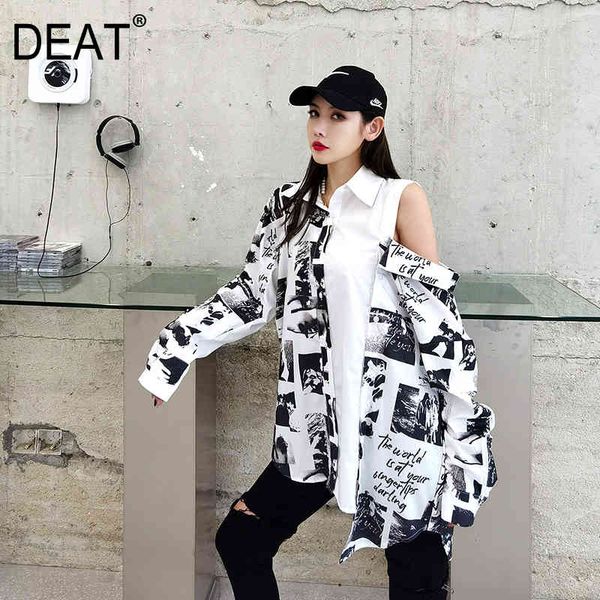 women white patchwork printing hollow out blouse polo-neck long sleeve loose fit shirt fashion tide summer 7e7795 210421
women white patchwork printing hollow out blouse polo-neck long sleeve loose fit shirt fashion tide summer 7e7795 210421