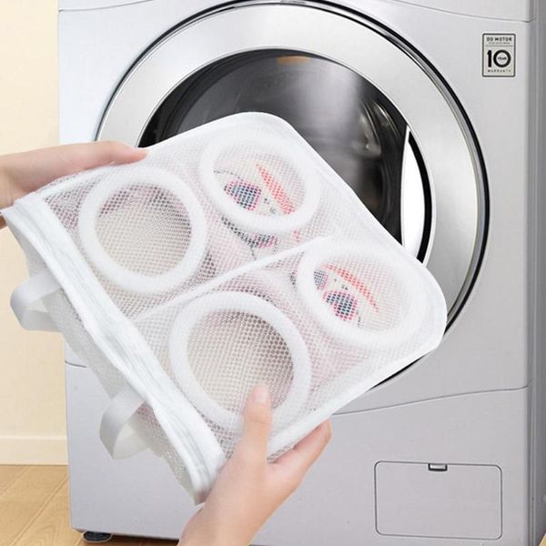 shoe laundry bag shoes organizer for mesh portable bags home dry washing q9j6