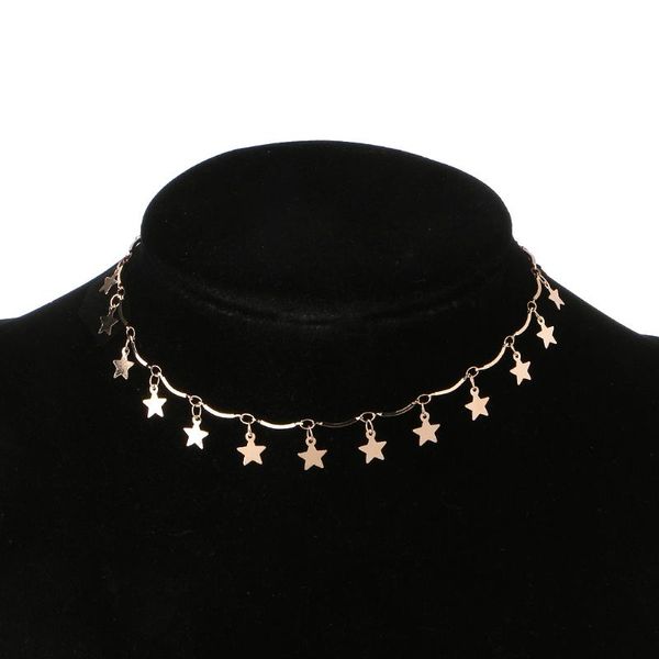 chains falling stars sequins chokers metal dangle star short collarbone necklace women, Silver
chains falling stars sequins chokers metal dangle star short collarbone necklace women, Silver