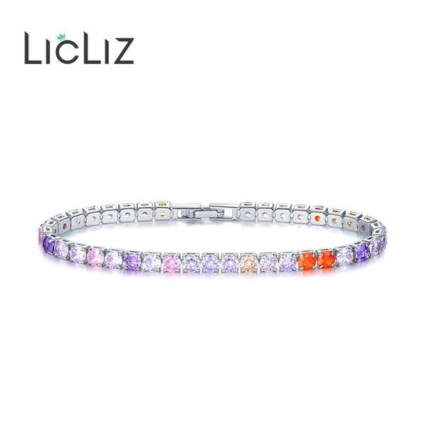 licliz six random colors zircon crystal tennis bracelets for women cz crystals white gold box chain jewelry lub0097k link,, Black
licliz six random colors zircon crystal tennis bracelets for women cz crystals white gold box chain jewelry lub0097k link,, Black