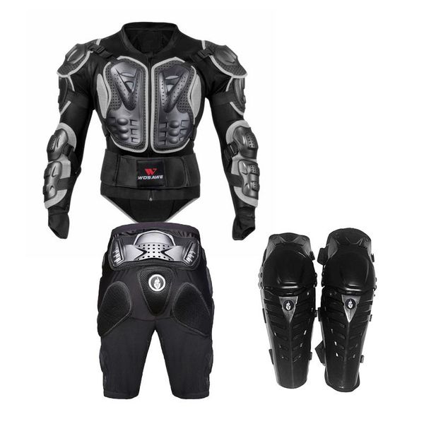 in 1 racing cycling skating motorcycle body protective jacket+gears shorts pants+protection knee pad black back support, Black;blue
in 1 racing cycling skating motorcycle body protective jacket+gears shorts pants+protection knee pad black back support, Black;blue