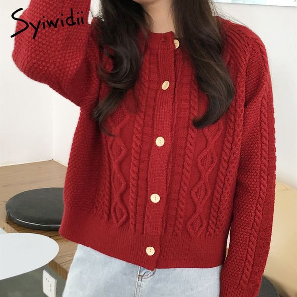 cardigans sweater women solid warm knitwear single breasted casual knit cardigan outerwear autumn winter jacket coat 210415, White;black
cardigans sweater women solid warm knitwear single breasted casual knit cardigan outerwear autumn winter jacket coat 210415, White;black
