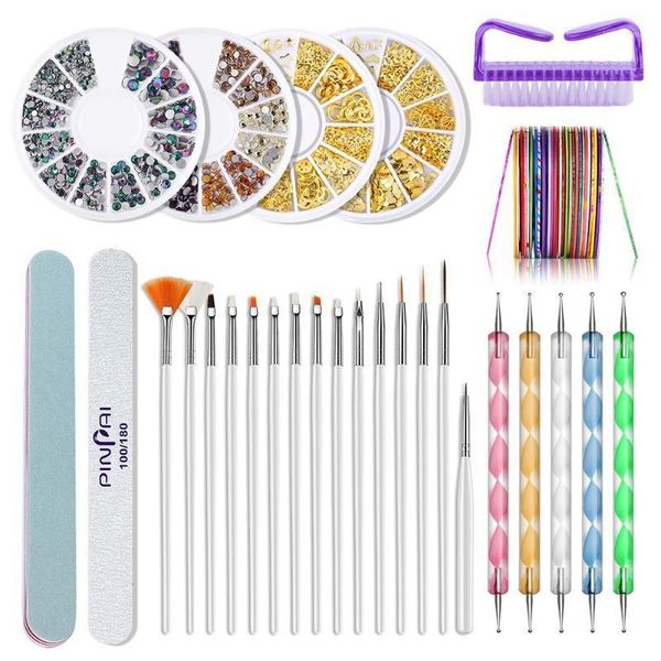 nail art brushes tool set glitter rhinestones rolls brush dotting pen tape stickers manicure for diy decorations1
nail art brushes tool set glitter rhinestones rolls brush dotting pen tape stickers manicure for diy decorations1