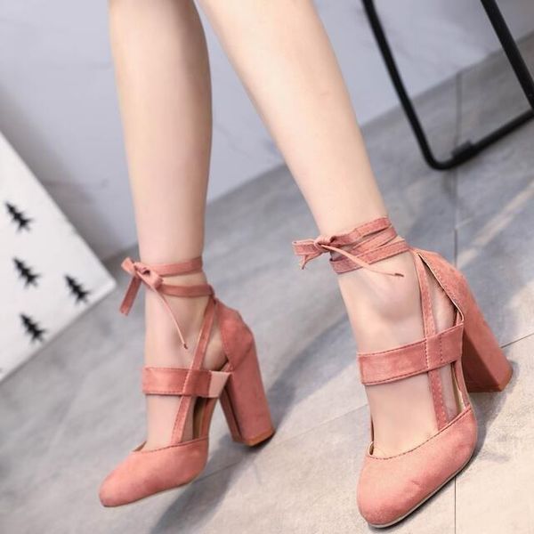 dress shoes summer european and american large - size women's sandal spot high-heeled thick heel, Black
dress shoes summer european and american large - size women's sandal spot high-heeled thick heel, Black
