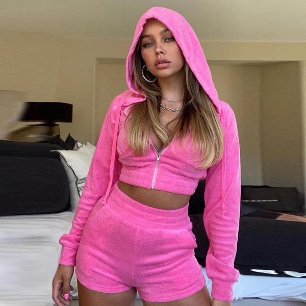 women's tracksuits h&jacky velvet women's two piece sweat suit hooded long sleeve zipper jacket slim fit shorts women autumn wi, Gray
women's tracksuits h&jacky velvet women's two piece sweat suit hooded long sleeve zipper jacket slim fit shorts women autumn wi, Gray