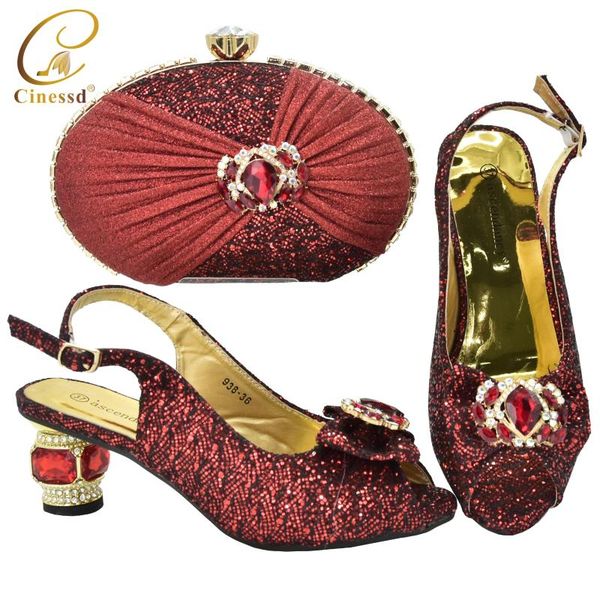 dress shoes red color matching italian shoe and bag set african bags in women nigerian for party, Black
dress shoes red color matching italian shoe and bag set african bags in women nigerian for party, Black