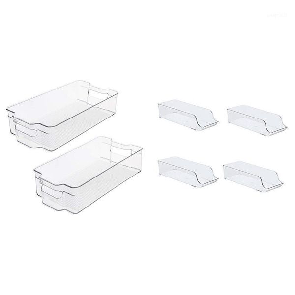 stackable plastic storage bins organizer - 2 pack with 4pcs can drink holder & dispenser bin bottles jars
stackable plastic storage bins organizer - 2 pack with 4pcs can drink holder & dispenser bin bottles jars