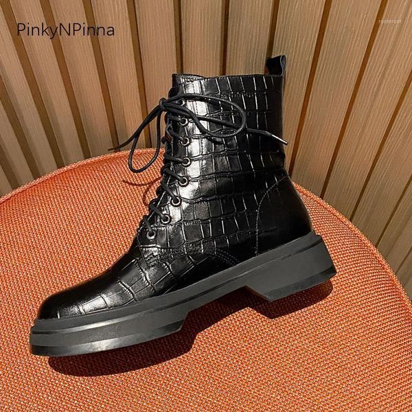 boots winter women black genuine leather cowhide aligator pattern ankle short plush lining warm laced up booties plus size shoes1
boots winter women black genuine leather cowhide aligator pattern ankle short plush lining warm laced up booties plus size shoes1