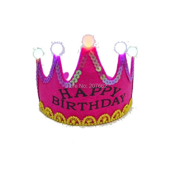 100pcs/lot led luminous crown birthday hats children girl princess boy king cap for party celebration decoration
100pcs/lot led luminous crown birthday hats children girl princess boy king cap for party celebration decoration