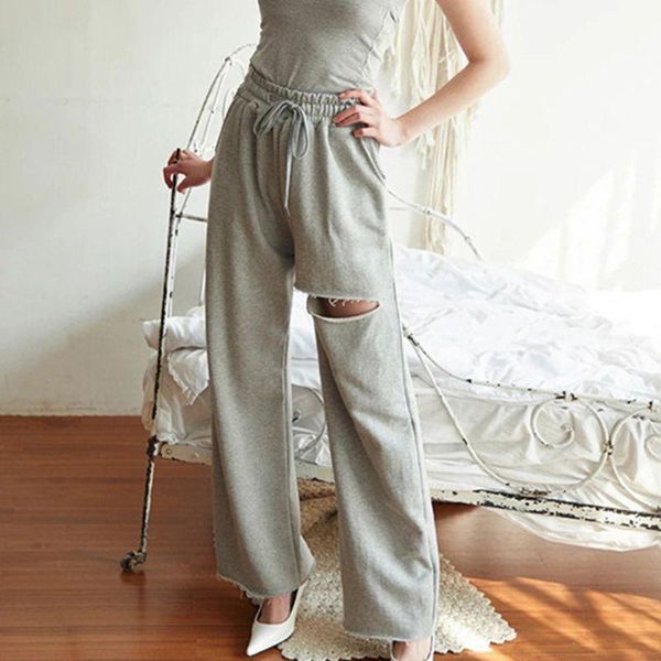 women's pants & capris women high waist drawstring baggy straight solid color wide leg loose trousers ripped hole hip hop sweatpants st, Black;white
women's pants & capris women high waist drawstring baggy straight solid color wide leg loose trousers ripped hole hip hop sweatpants st, Black;white