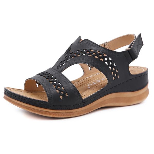 sandals women soft bottom slope heel gladiator summer shoes wedges female sandalias mujer, Black
sandals women soft bottom slope heel gladiator summer shoes wedges female sandalias mujer, Black
