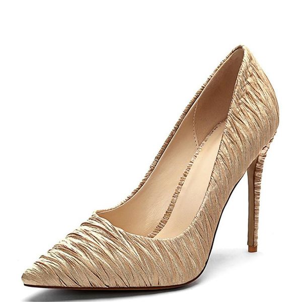 dress shoes yechne woman high heels party fashion stiletto plus size 43 wedding red black gold pumps