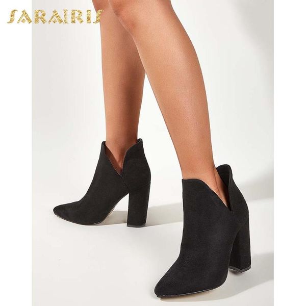 boots sarairis 2021 design square heels office ladies woman shoes pointed toe slip-on concise trendy ins dropship, Black
boots sarairis 2021 design square heels office ladies woman shoes pointed toe slip-on concise trendy ins dropship, Black
