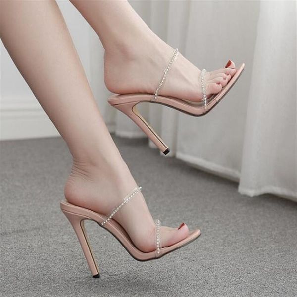 dress shoes women sandals pvc slip on 11cm thin heels high round toe shallow sandalias mujer 2021, Black
dress shoes women sandals pvc slip on 11cm thin heels high round toe shallow sandalias mujer 2021, Black