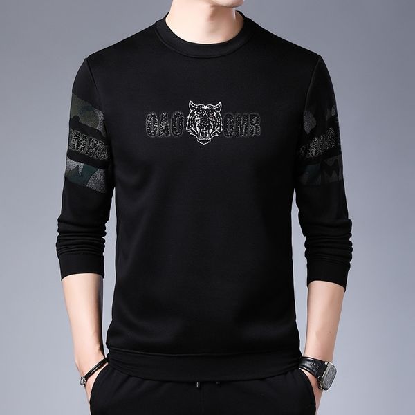 straight hair spring and autumn men's fashion printed long sleeve sweater youth korean slim fit bottomed t-shirt top, Black
straight hair spring and autumn men's fashion printed long sleeve sweater youth korean slim fit bottomed t-shirt top, Black