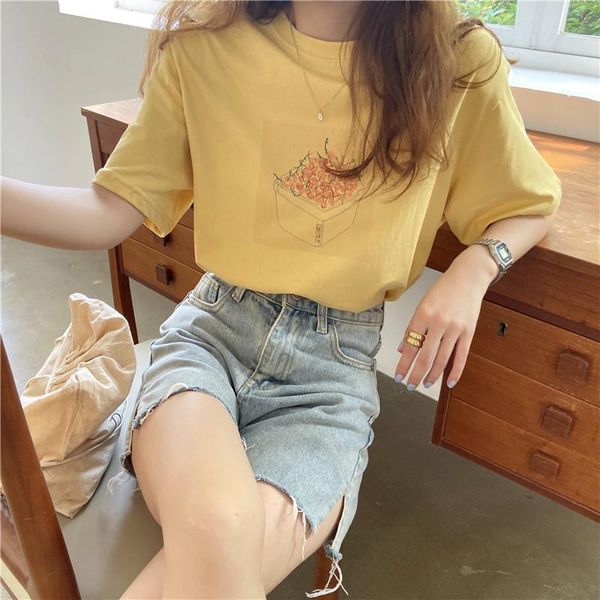 simple vintage pattern printed causal short sleeve o-neck basic all match fashion casual women t-shirts women's t-shirt, White
simple vintage pattern printed causal short sleeve o-neck basic all match fashion casual women t-shirts women's t-shirt, White