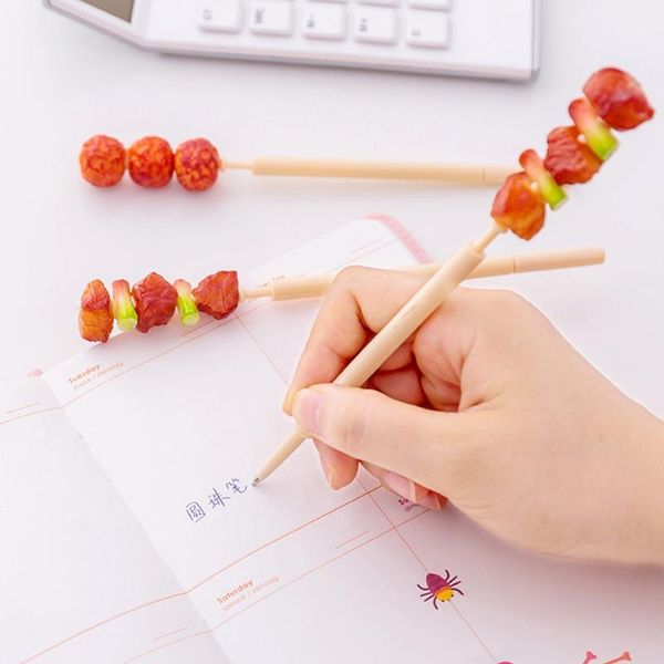 ballpoint pens exquisite creative kebab-like pen anti-slip poratable reusable for restaurant school office, Blue;orange
ballpoint pens exquisite creative kebab-like pen anti-slip poratable reusable for restaurant school office, Blue;orange