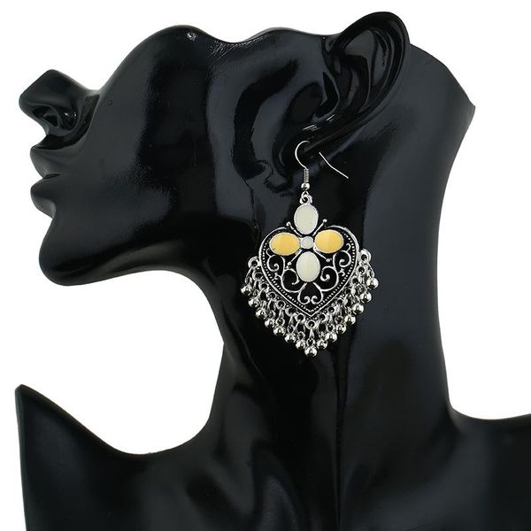 fashion court retro cutout carved heart shape water drops bells pendant tassels ornament eardrop women's ethnic earrings jewelry dangle, Silver
fashion court retro cutout carved heart shape water drops bells pendant tassels ornament eardrop women's ethnic earrings jewelry dangle, Silver