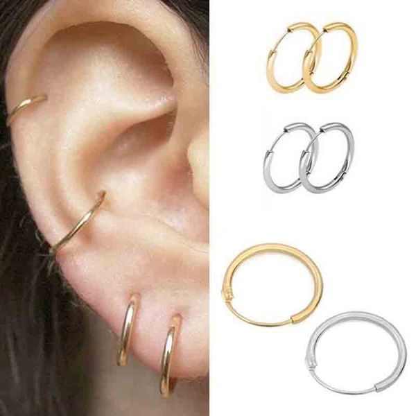 3 pair/set korean round circle small ear hoop earrings for women girls punk hip-hop earring jewelry, Golden;silver
3 pair/set korean round circle small ear hoop earrings for women girls punk hip-hop earring jewelry, Golden;silver