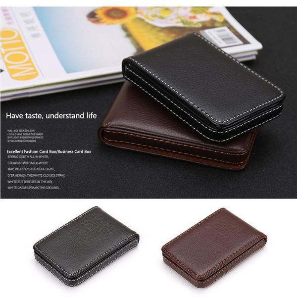 card holders business holder fashion multipurpose pu leather wallet solid pocket case with magnetic shut large capacity wear resistant, Brown;gray
card holders business holder fashion multipurpose pu leather wallet solid pocket case with magnetic shut large capacity wear resistant, Brown;gray