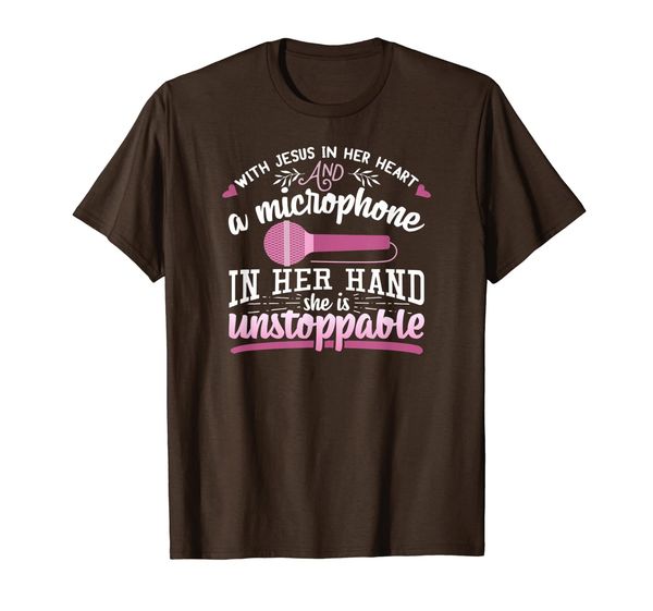 Christian Singer Gift With Jesus In Her Heart And Microphone T-Shirt, Mainly pictures
Christian Singer Gift With Jesus In Her Heart And Microphone T-Shirt, Mainly pictures