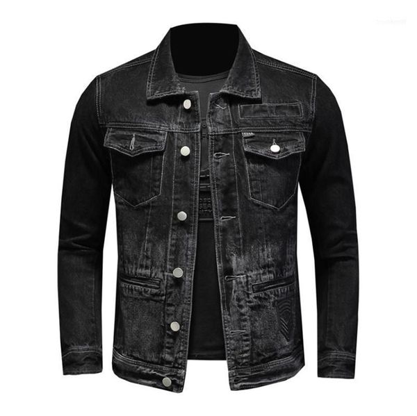 men's jackets fashion autumn winter 2021 denim jacket men brand business casual jeans coat male baseball coats streetwear1, Black;brown
men's jackets fashion autumn winter 2021 denim jacket men brand business casual jeans coat male baseball coats streetwear1, Black;brown