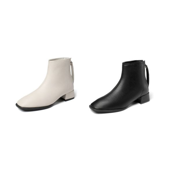 2021autumn women's large short boots fashion european and american square head thick heels/ dlj72902, Black
2021autumn women's large short boots fashion european and american square head thick heels/ dlj72902, Black