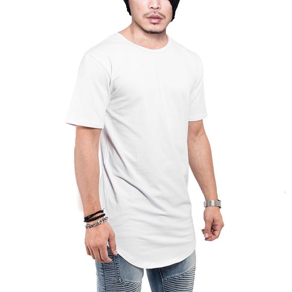 men's short sleeve t-shirt curved hem streetwear men solid hipster shirt cotton casual swag tee fashion homme, White
men's short sleeve t-shirt curved hem streetwear men solid hipster shirt cotton casual swag tee fashion homme, White