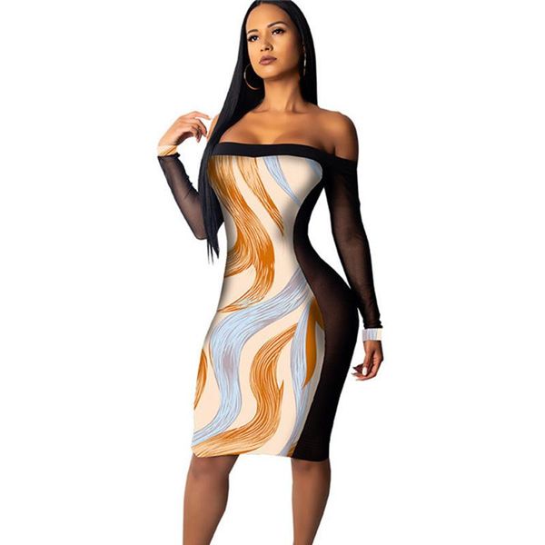 casual dresses elegant off shoulder bodycon midi dress women mesh long sleeve striped print knee-length christmas strapless party, Black;gray
casual dresses elegant off shoulder bodycon midi dress women mesh long sleeve striped print knee-length christmas strapless party, Black;gray