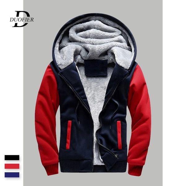 men's hoodies & sweatshirts warm men solid patchwork fad winter thick fleece male casual hooded zipper sportswear tracksuits coat, Black
men's hoodies & sweatshirts warm men solid patchwork fad winter thick fleece male casual hooded zipper sportswear tracksuits coat, Black