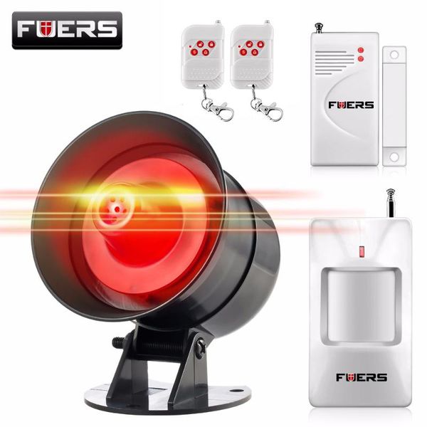 alarm systems wireless 110db sound&strobe siren flash system home burglar security